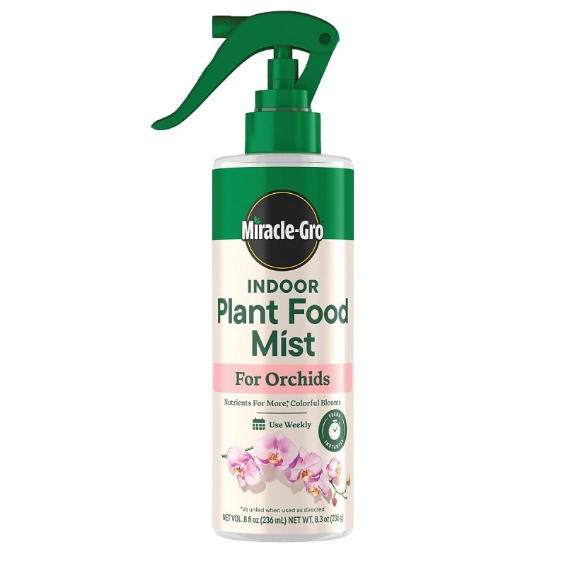 Miracle-Gro 200195 Orchid Plant Food Mist, 8 oz Bottle, Liquid, 0.02-0.02-0.02 N-P-K Ratio