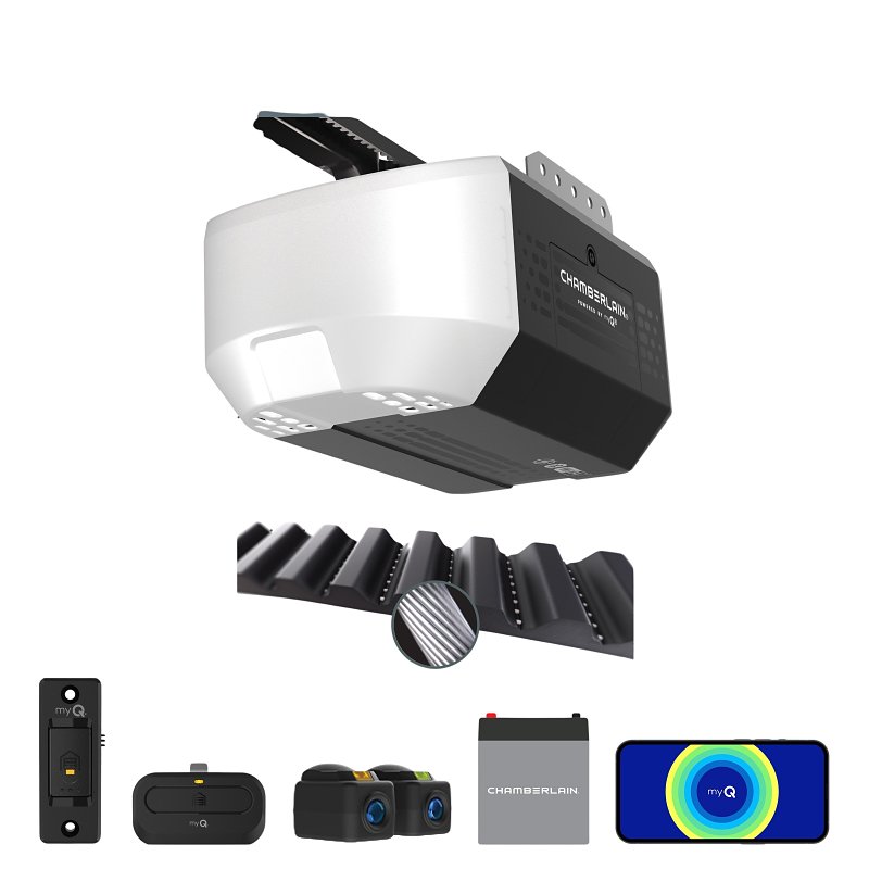 Chamberlain B3000 1/2 HP Belt Drive Opener with Battery Backup and myQ Connectivity