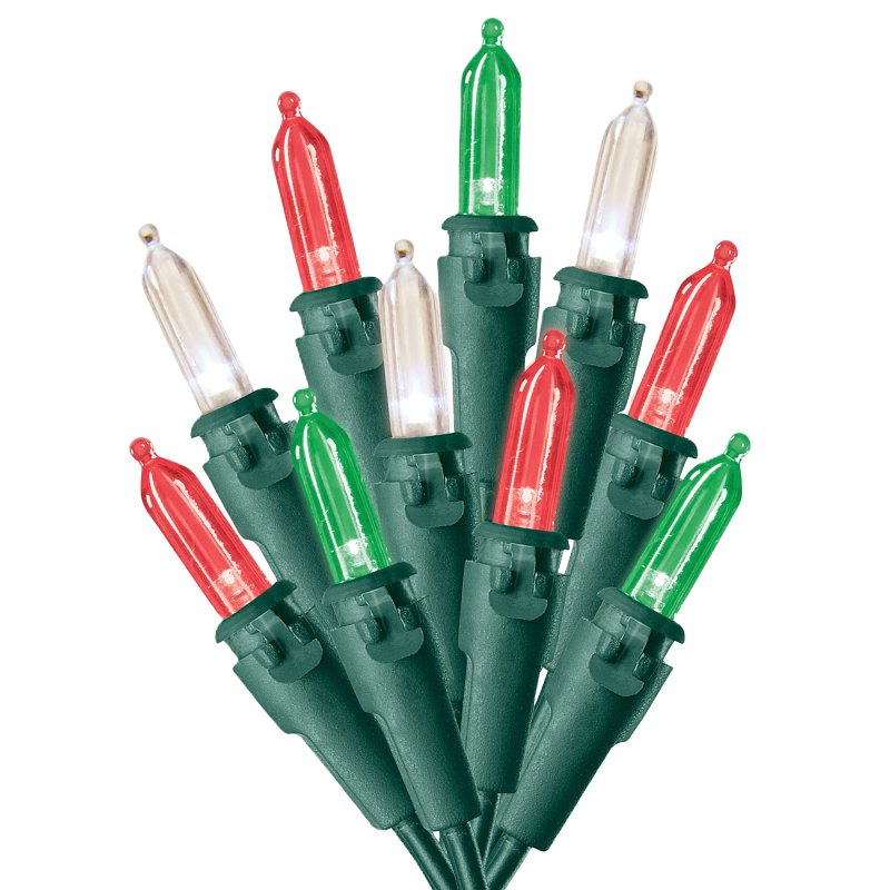Sylvania V40866-33 Italian Light, LED, Green/Red/White