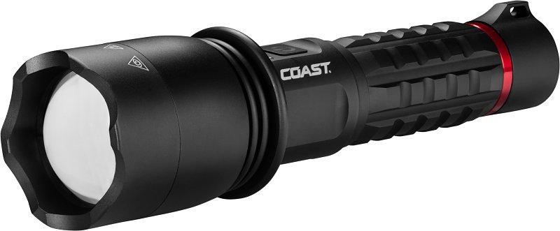 Coast 31208 Focusing Flashlight, 5000 mAh, AAA Battery, Alkaline, ZX955 ZITHION-X Battery, Flood, Spot Beam