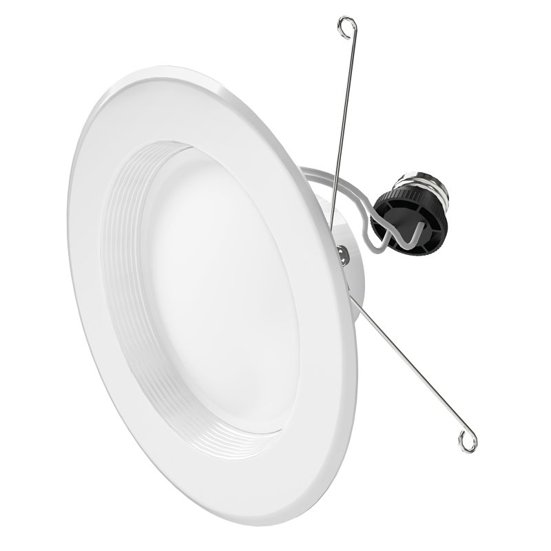 Feit Electric LEDR56B6WYCA Recessed Downlight, 10.2 W, 120 V, LED Lamp, White