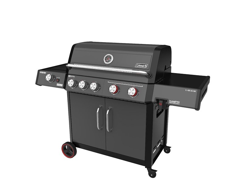 BackHome Products RV2-502BBQ Barbecue Gas Grill, Propane, 5-Burner