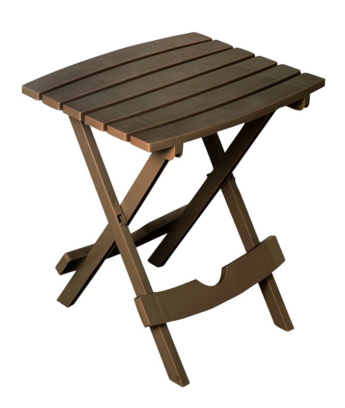 FOLDING SIDE TABLE EARTH BROWN