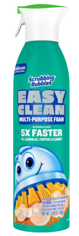 Scrubbing Bubbles Easy Clean 01312 Foam Cleaner, 13.58 oz Aerosol, Liquid, Citrus, Clear