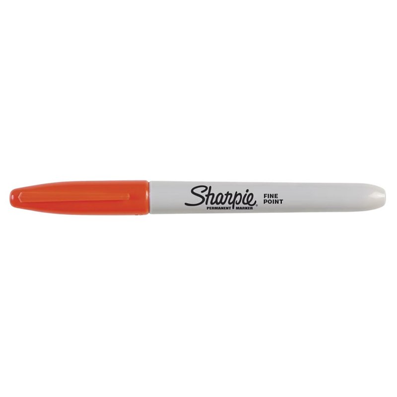 Sharpie 30052 Permanent Marker, Fine Lead/Tip, Red Lead/Tip