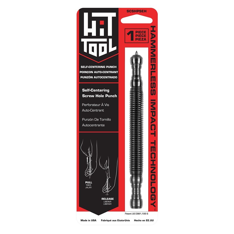 Hit Tool SCSHPSEH Self-Centering Punch, 10 in L, Steel