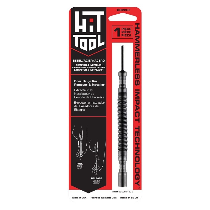 Hit Tool DHPPHF Door Hinge Pin Remover and Installer, Steel, Black, Unfinished