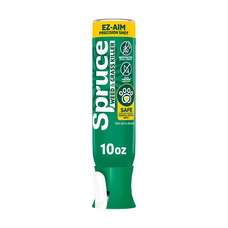 Spruce 810121300395 EZ-AIM Weed and Grass Killer, Aerosol, Spray Application, 10 oz