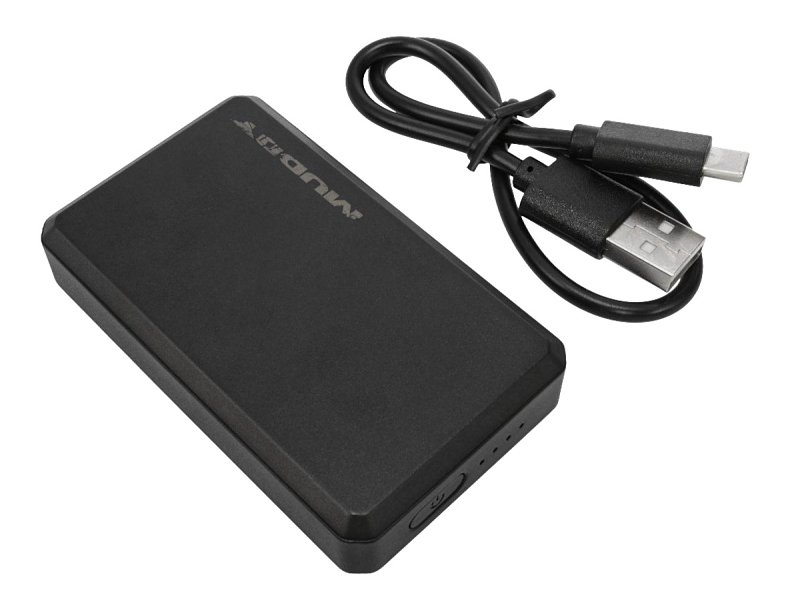 Muddy Nucleus Series HT-BATT-5V Rechargeable Power Bank, ABS, Black