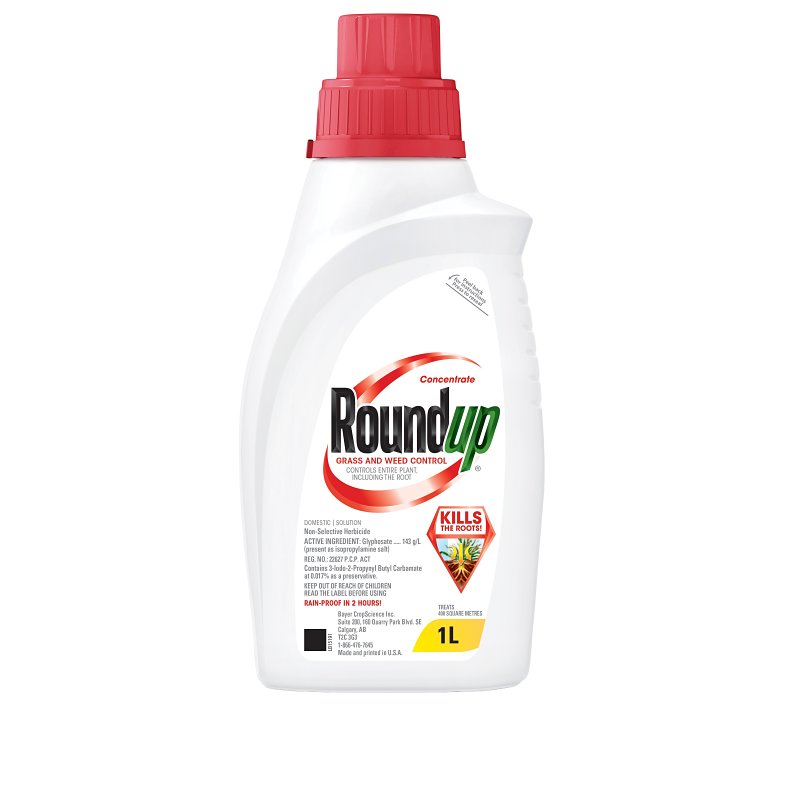 Roundup 5009610 Grass and Weed Killer, Liquid, Amber/Yellow, 1 L