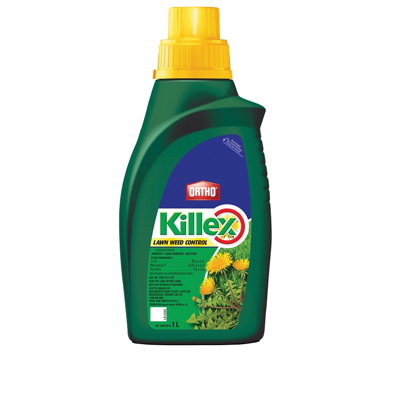 Ortho Killex 24414 Concentrated Lawn Weed Control, Liquid, Spray Application, 1 L Bottle