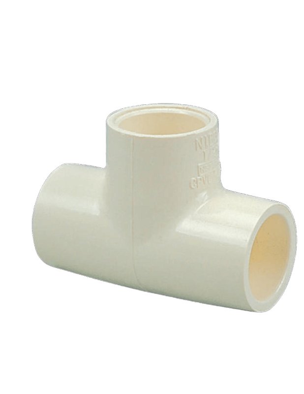 Nibco T00160J Pipe Tee, 1/2 in, Slip-Joint, CPVC, White