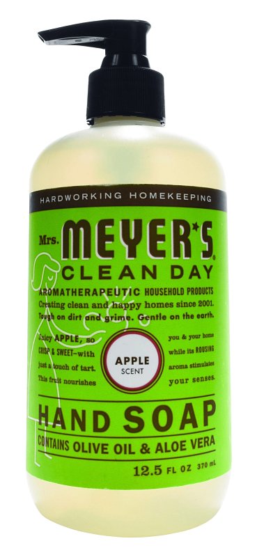 Mrs. Meyer's 17427 Hand Soap, Liquid, Colorless, Apple, 12.5 oz Bottle