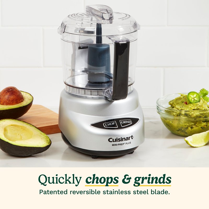Cuisinart DLC-2ABC Food Processor, 24 oz Bowl, 300 W, Touchpad Control, Gray