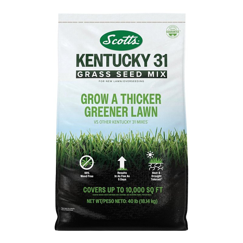 Scotts 18316 Grass Seed Mix, Kentucky 31, 40 lb Bag