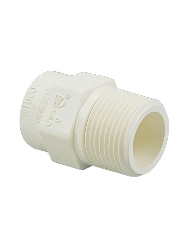 Nibco 4733-7-LF Series M26500L Pipe Union, 1/2 in, Slip-Joint x Solder, CPVC, Tan