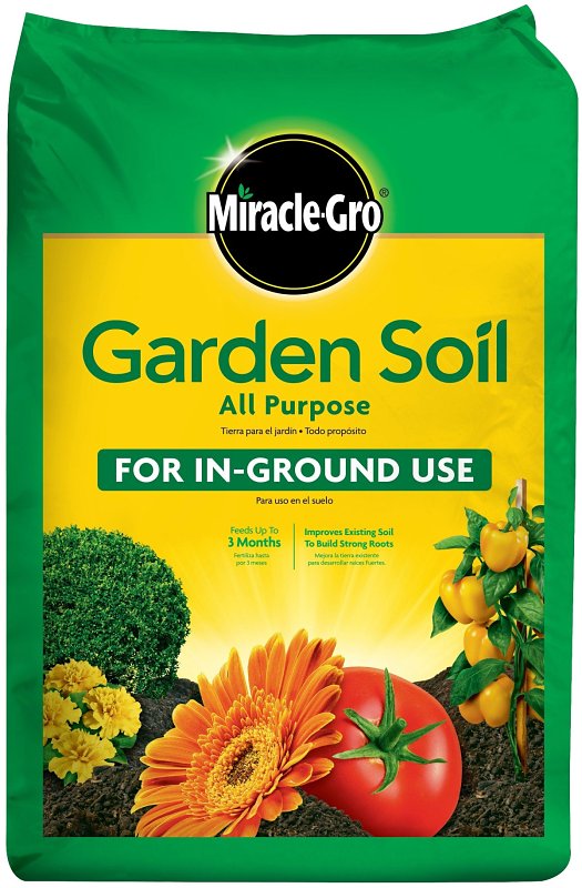 Miracle-Gro 75030432 All-Purpose Garden Soil, 24 sq-ft Coverage Area, 0.75 cu-ft Bag