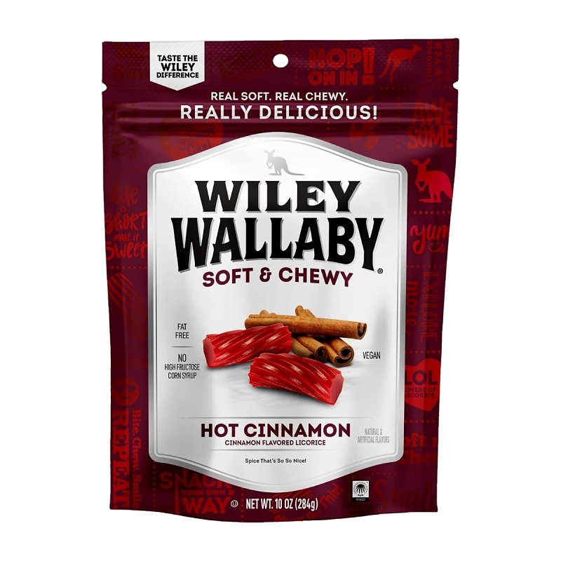 Wiley Wallaby 121192 Candy, Hot Cinnamon, 10 oz