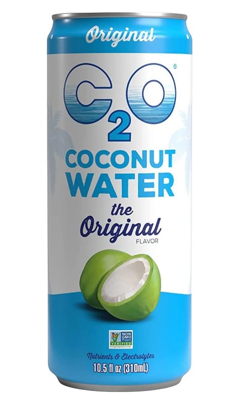 C2O Coconut Water 75001 Coconut Water, Original, 10.5 fl-oz