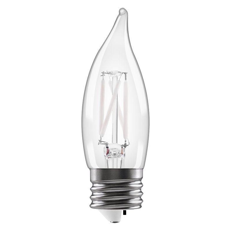 LED B10 5‑CCT Selectable White Filament Bulb – Medium Base