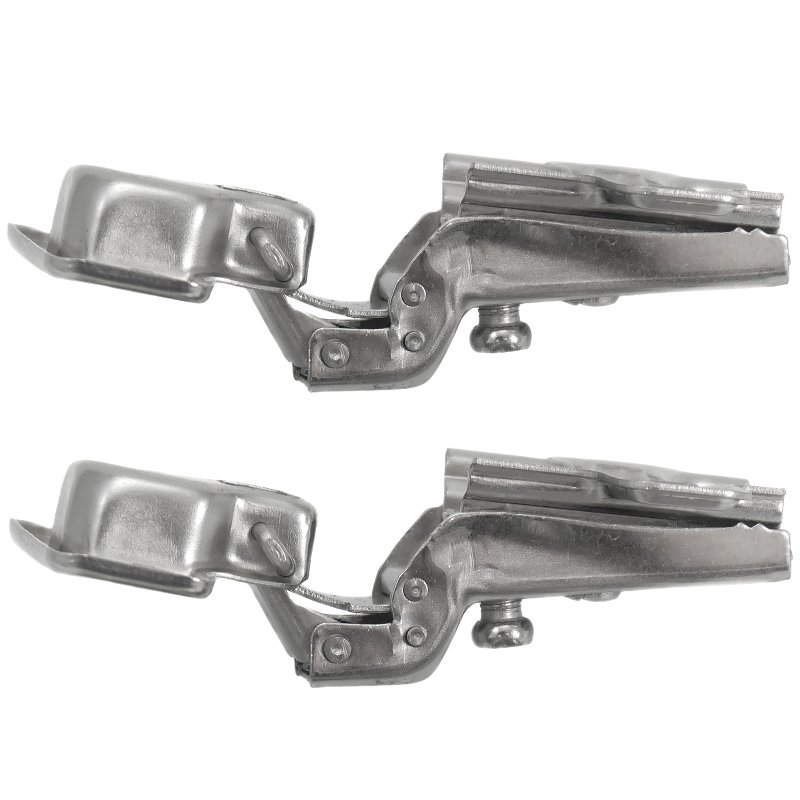 Laurey 10200 Cabinet Hinge, 110 deg Hinge Opening, 1/2 in Overlay, Self Close, Chrome
