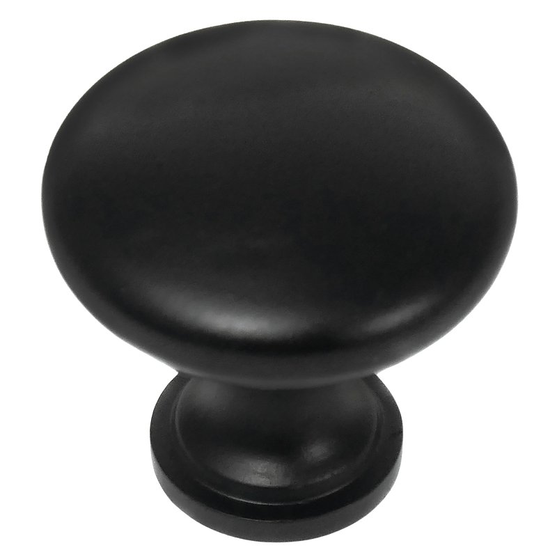 Lauréy 59932 Hollow Steel Cabinet Knob, Matte Black, 1-3/8 in (10-Pack)