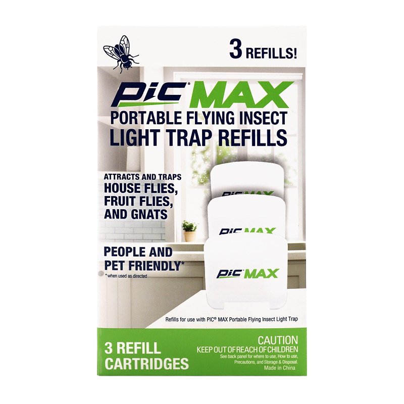 Pic Insect Trap PIC PIC-FIT-MAX-REF Flying Insect Dual Portable Plug-In Trap Refill, 3 ...
