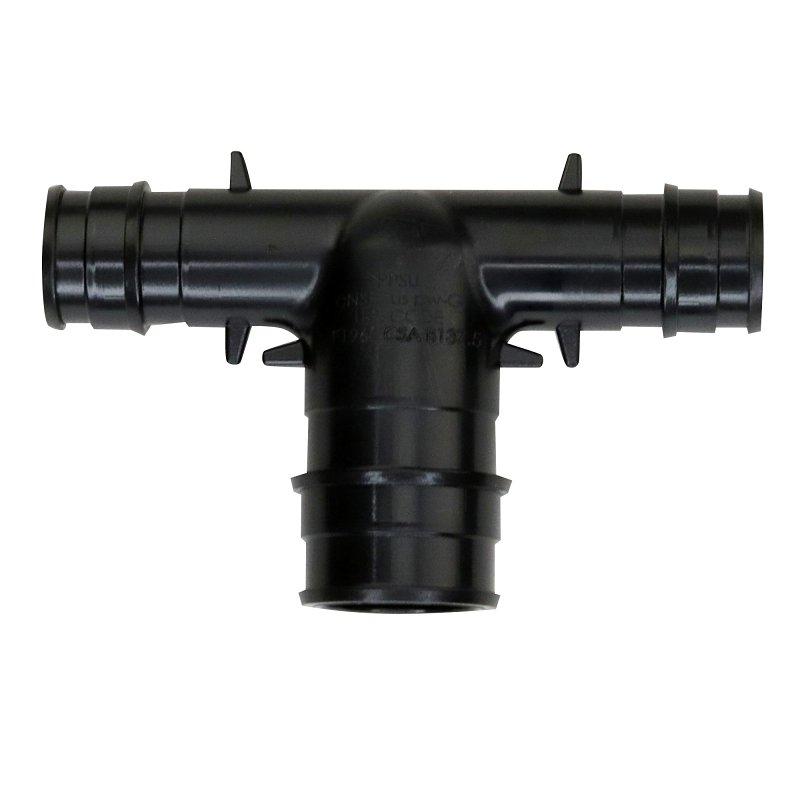 Apollo EPXPAT121234 Reducing Tee, 1/2 x 1/2 x 3/4 in, PEX, PEX-A, Poly Alloy, 200 psi Pressure