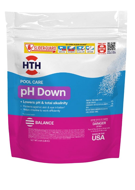 HTH 67057 pH Down, Granular, 5 lb