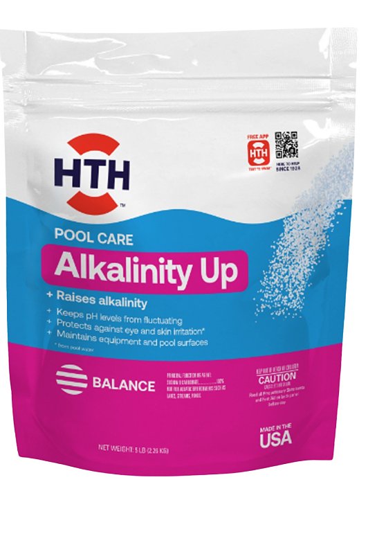 HTH 67060 Alkalinity Up, 5 lb, Crystalline Powder, White