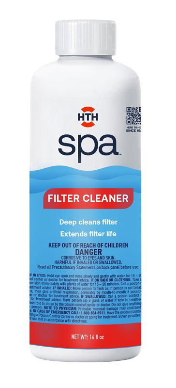 HTH spa 86123 Filter Cleaner, 16 oz, Liquid