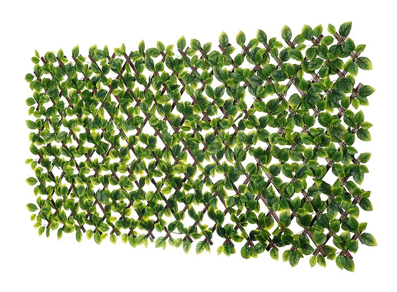 White PVC Expandable Garden Trellis – 36×72 in