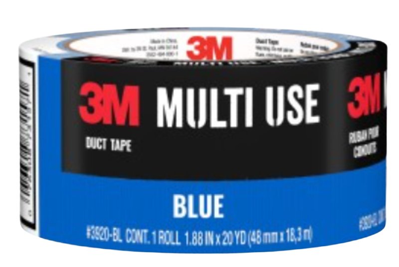 Scotch 3920-BL Duct Tape, 20 yd L, 1.88 in W, Blue