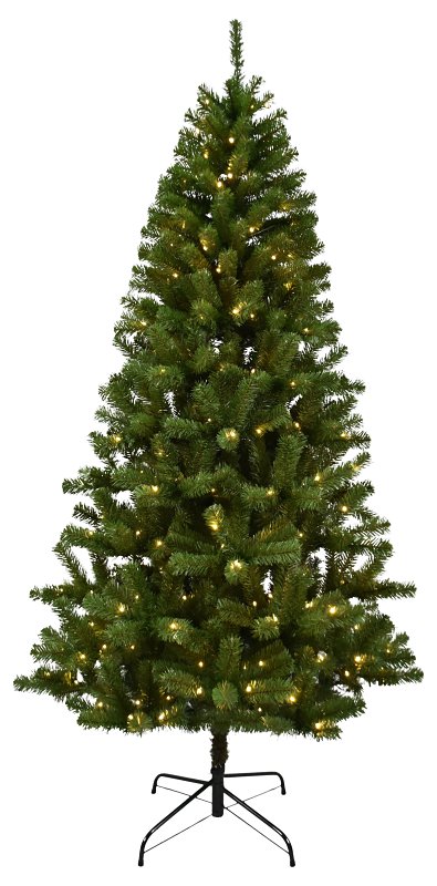 Hometown Holidays 10973 Christmas Tree, 7 ft H, Douglas Fir Family, CUL Adapter, LED, White Light