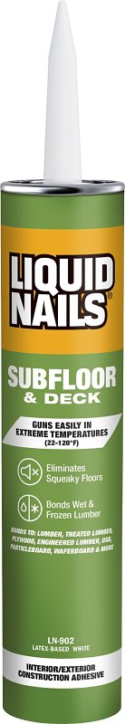 Liquid Nails LN-902 Construction Adhesive, White, 10 oz Cartridge