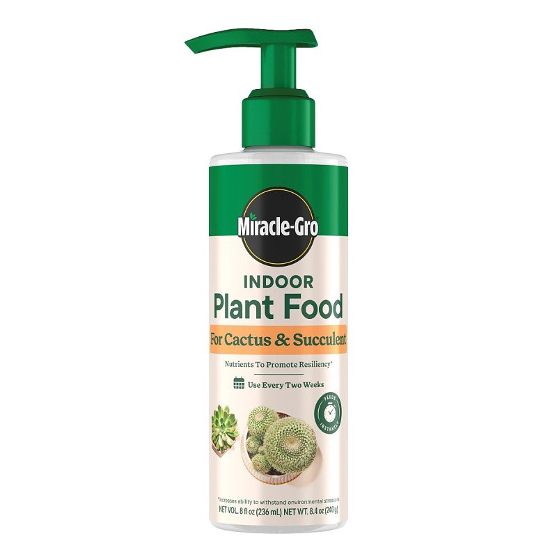 Miracle-Gro 2000532 Succulent Plant Food, 8 oz Bottle, Liquid, 0.5-1-1 N-P-K Ratio
