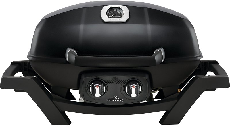 Napoleon TravelQ Series PRO285N-BK Portable Gas Grill, 12,000 Btu/hr BTU, Natural Gas, 2-Burner, Smoker Included: Yes