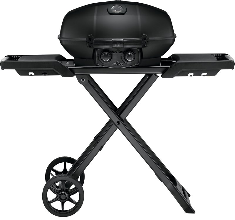 Napoleon Phantom TravelQ Series PRO285X-MK-PHM Portable Gas Grill, 12,000 Btu/hr BTU, Propane, 2-Burner, Black