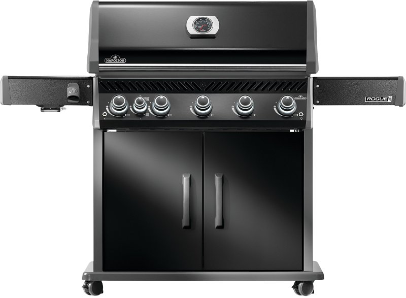 Napoleon Rogue PRO 625 Series RP625SIBNK-2 Gas Grill with Infrared Side Burner, 60,000 Btu, Natural Gas, 5-Burner