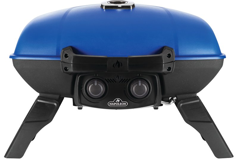 Napoleon TRAVELQ 285 Series TQ285-BL-1 Portable Gas Grill, 12,000 Btu, Liquid Propane, 2-Burner, Aluminum Body