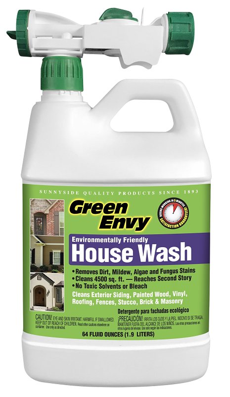 Green Envy 64564 House Wash, Liquid, Clear, 0.5 gal