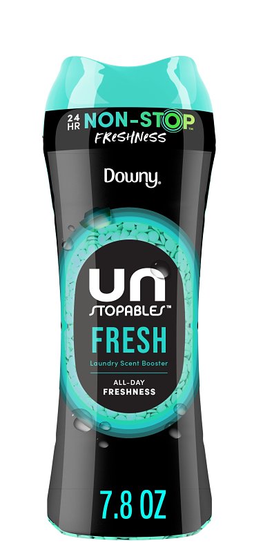 Downy 030772087312 Laundry Scent Booster, 7.8 oz, Bead, Fresh