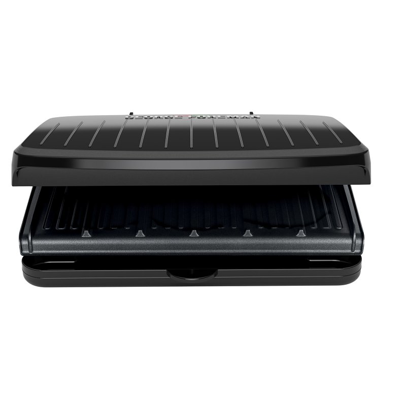 George Foreman GR015F-1BGX Grill and Panini Press, 1500 W, 120 V, Ceramic/Plastic, Black