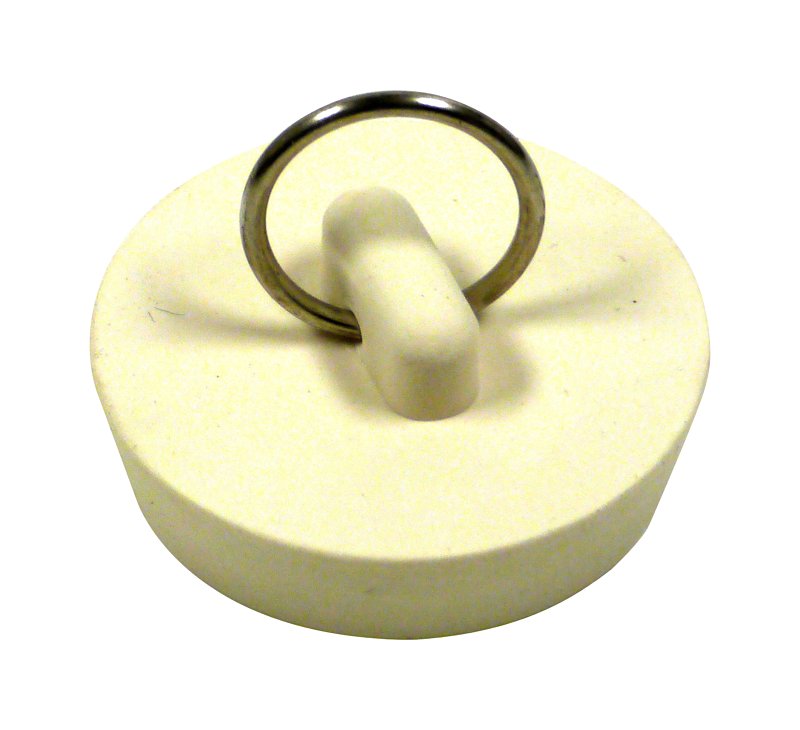 Plumb Pak PP820-2 Drain Stopper, Rubber, White, For: 1-1/2 In-Sink