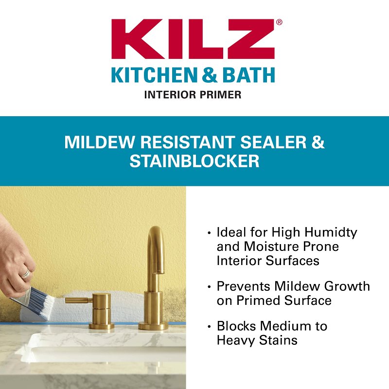 Kilz L204511 Primer, White, 1 gal, Can