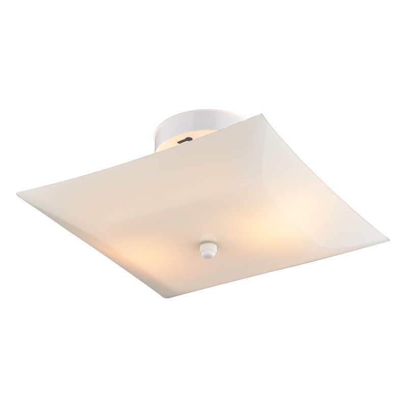 Boston Harbor F98WH02-12643L Ceiling Light Fixture, 2-Lamp, CFL Lamp, White Fixture