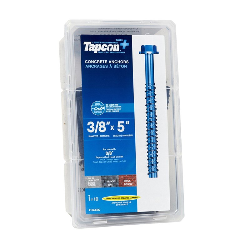 Finished 3/8‑in x 5‑in Concrete Anchor – Heavy‑Duty Fastening Solution