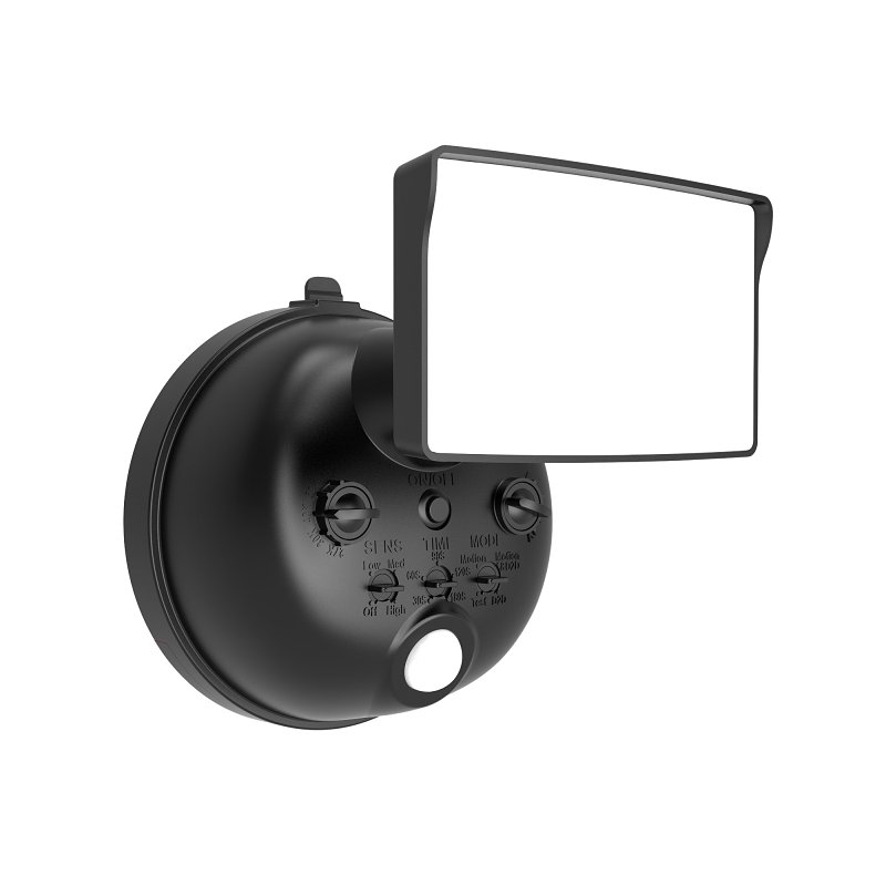 Halo SEC Series Battery‑Operated Motion‑Detect Floodlight – 7 W LED, 800 lm, Black