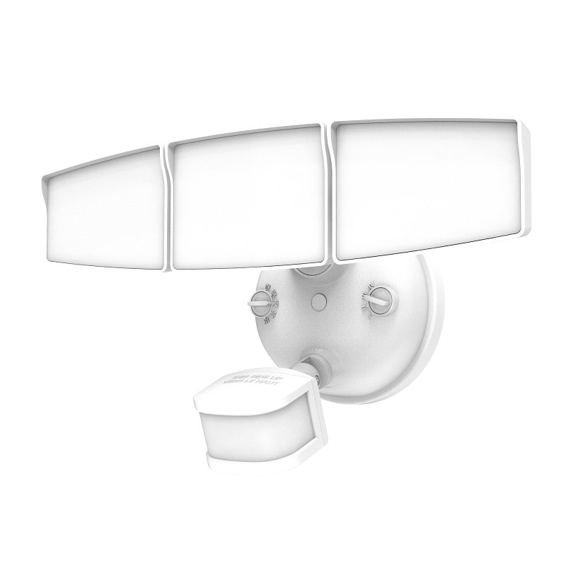 Halo SEC3HSHWMWH 28W LED Security Floodlight – 3411 lm, Polycarbonate, 120 V, Wide‑Beam