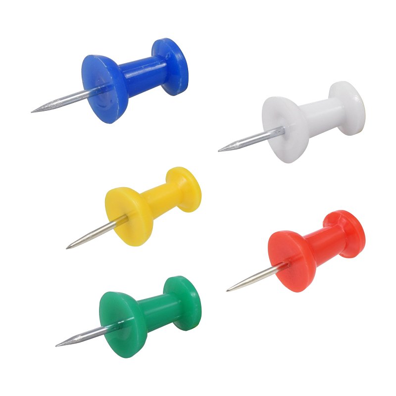 Hillman 122643 Push Pin, 3/8 in L, Plastic